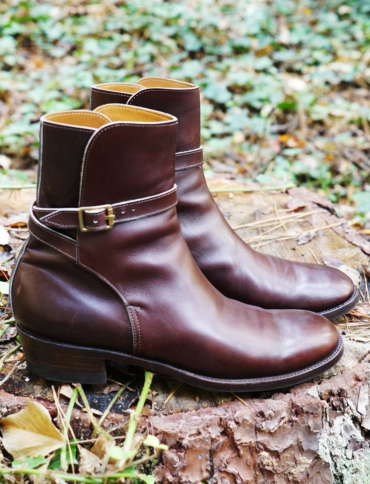 Photo by lee.goodson on November 3, 2022 of the Clinch Jodhpur Boots in Brown French Calfskin.