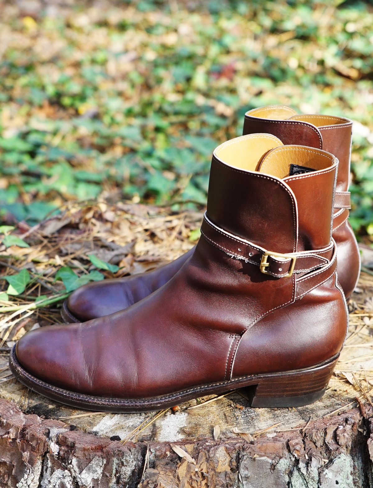 Photo by lee.goodson on December 3, 2022 of the Clinch Jodhpur Boots in Brown French Calfskin.