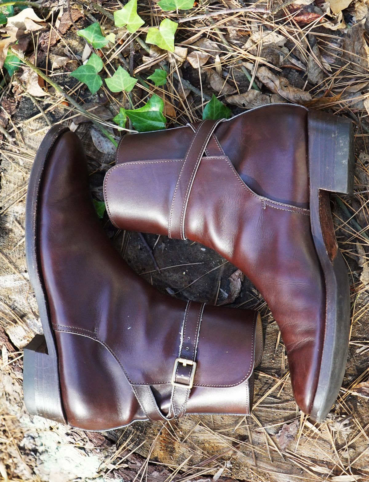 Photo by lee.goodson on December 3, 2022 of the Clinch Jodhpur Boots in Brown French Calfskin.