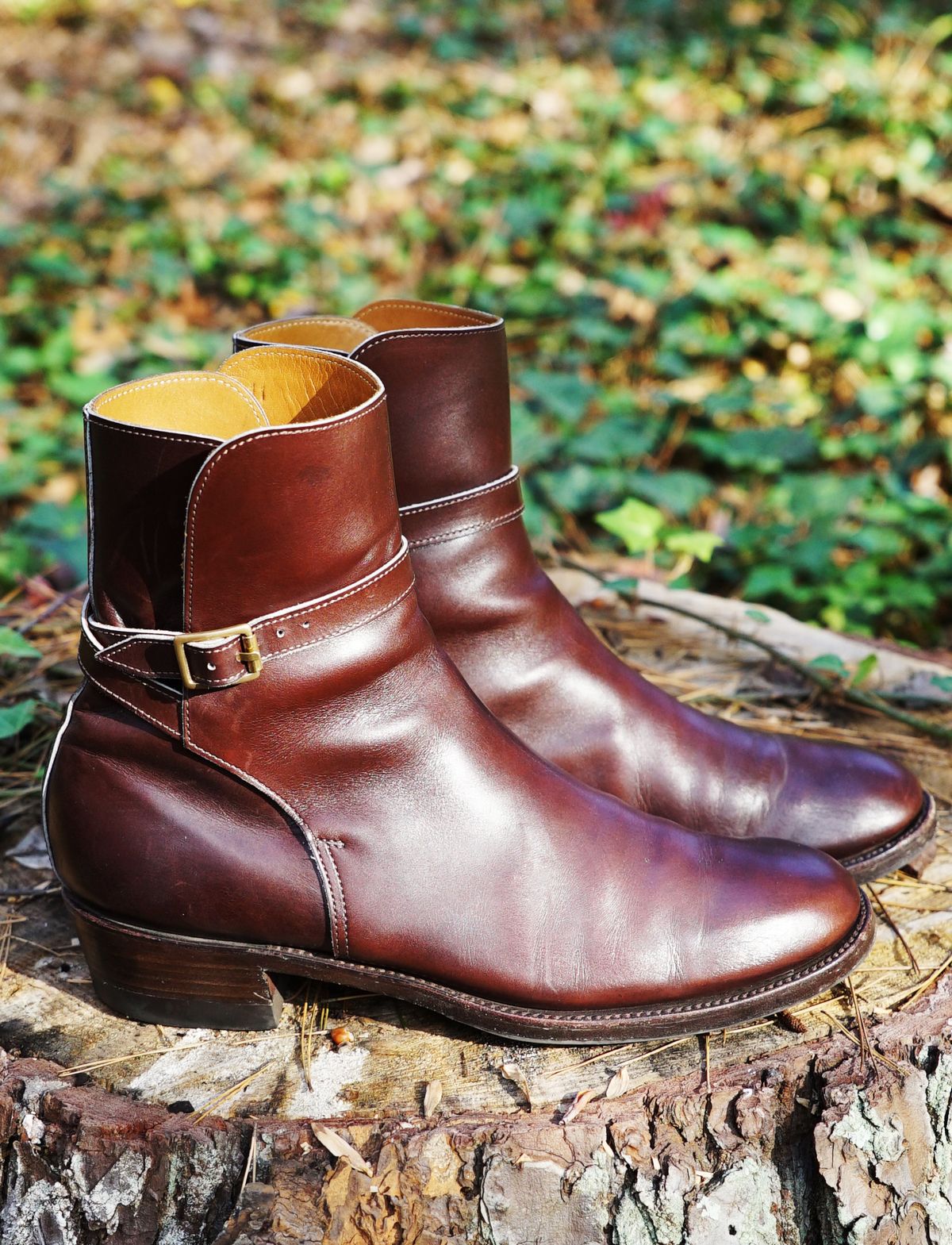 Photo by lee.goodson on December 3, 2022 of the Clinch Jodhpur Boots in Brown French Calfskin.