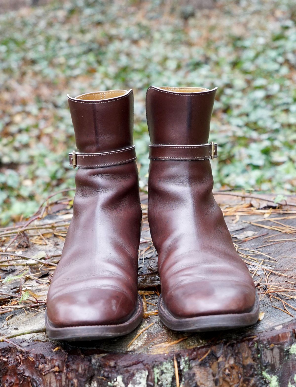 Photo by lee.goodson on January 3, 2023 of the Clinch Jodhpur Boots in Brown French Calfskin.