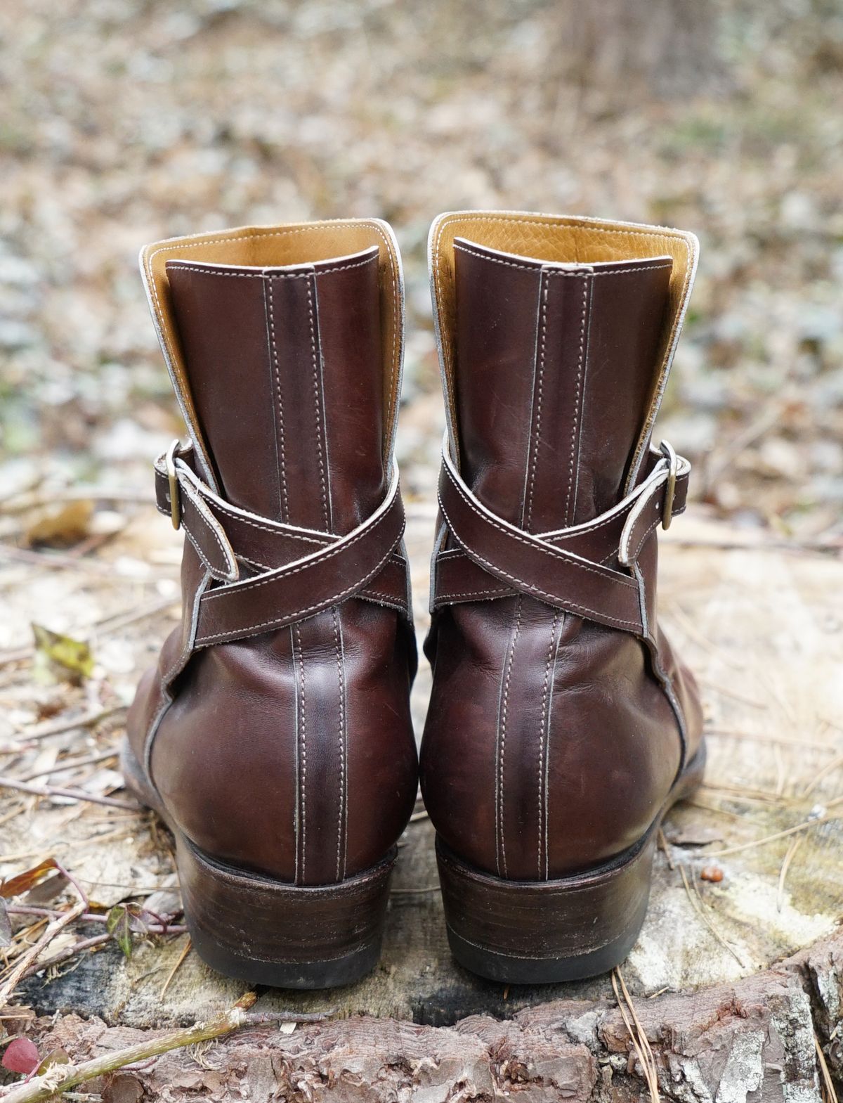 Photo by lee.goodson on February 5, 2023 of the Clinch Jodhpur Boots in Brown French Calfskin.