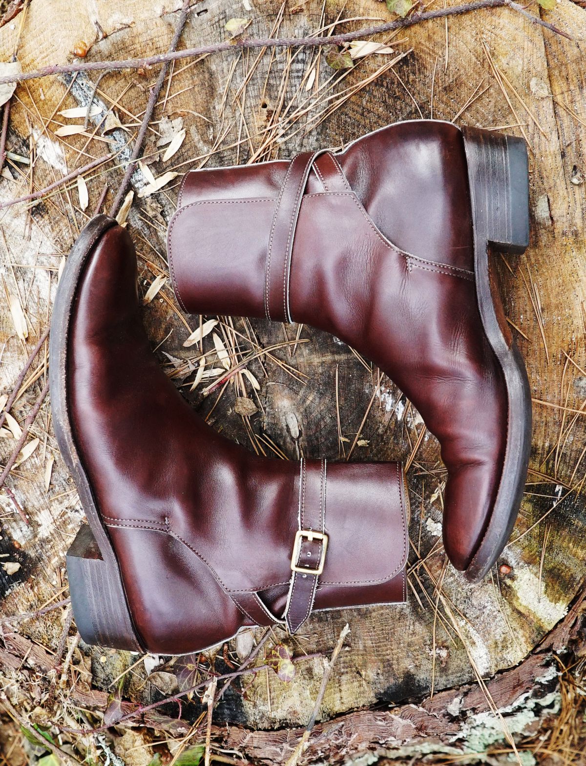 Photo by lee.goodson on February 5, 2023 of the Clinch Jodhpur Boots in Brown French Calfskin.