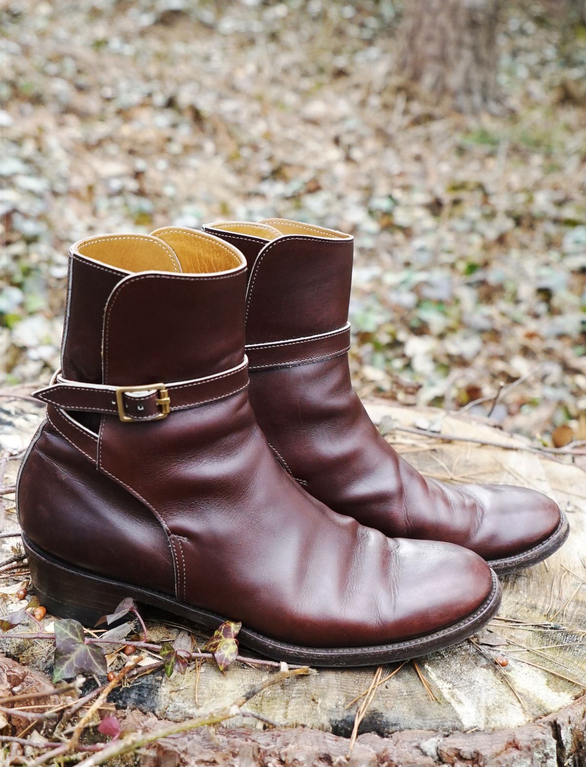 Photo by lee.goodson on February 5, 2023 of the Clinch Jodhpur Boots in Brown French Calfskin.