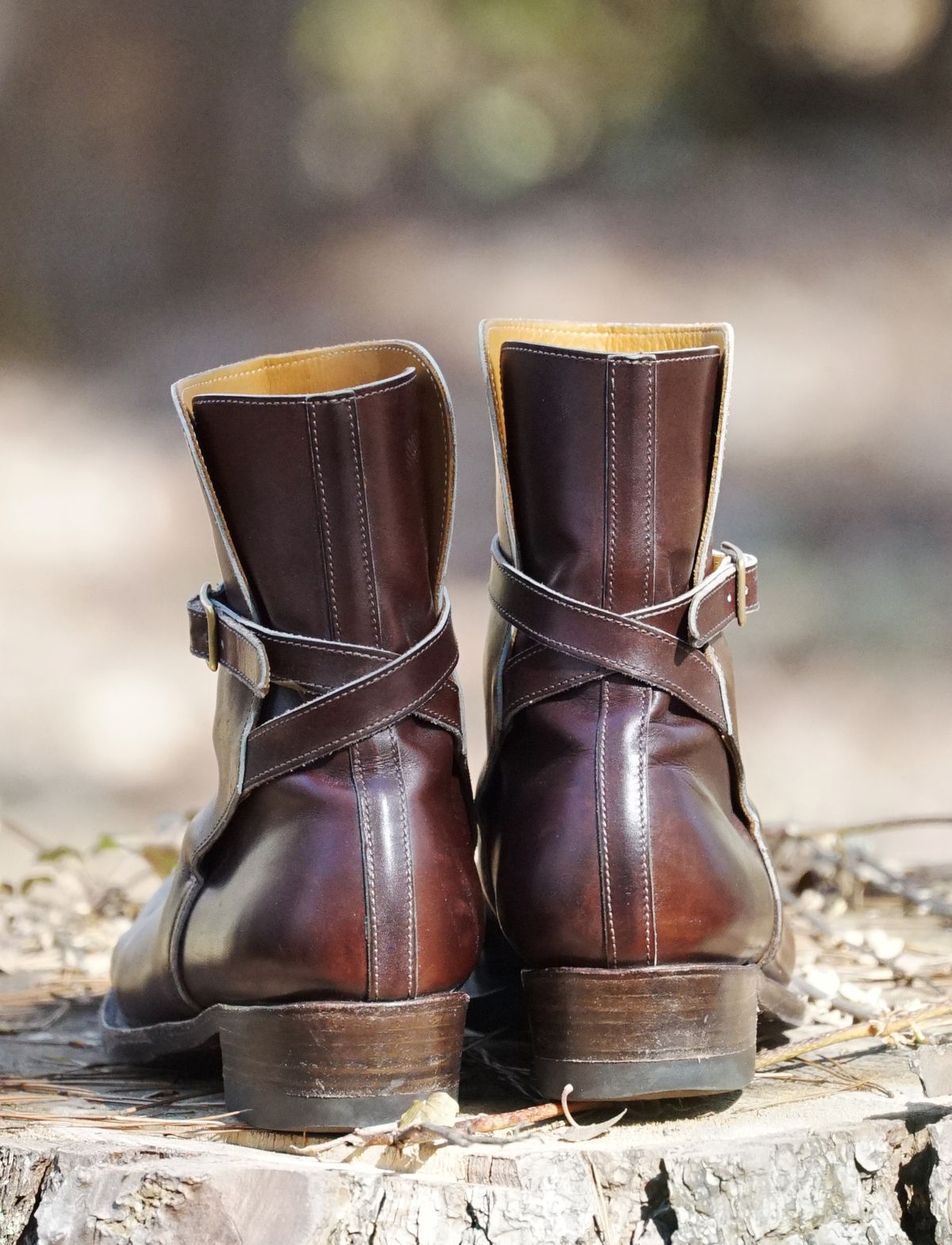 Photo by lee.goodson on March 2, 2023 of the Clinch Jodhpur Boots in Brown French Calfskin.