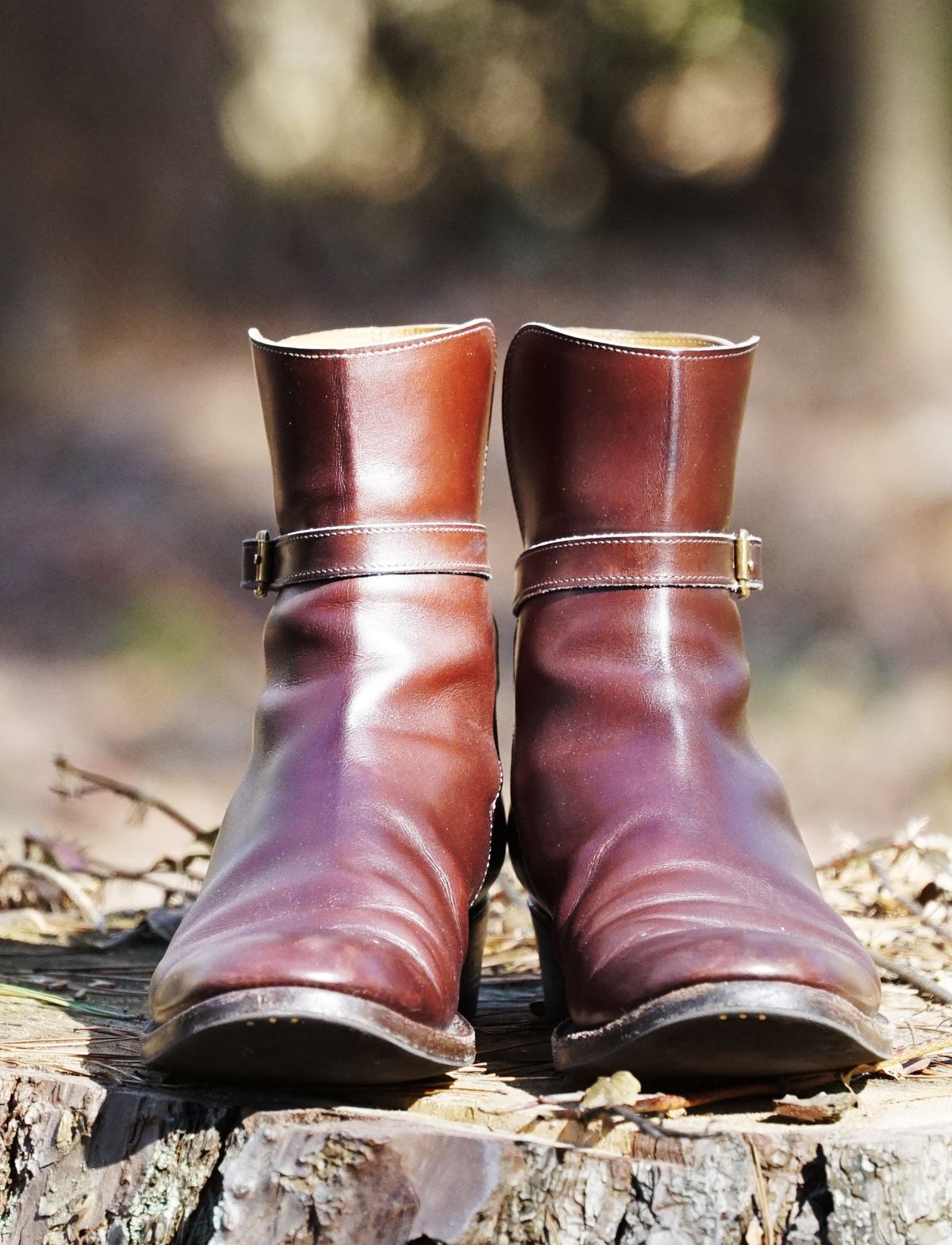 Photo by lee.goodson on March 2, 2023 of the Clinch Jodhpur Boots in Brown French Calfskin.