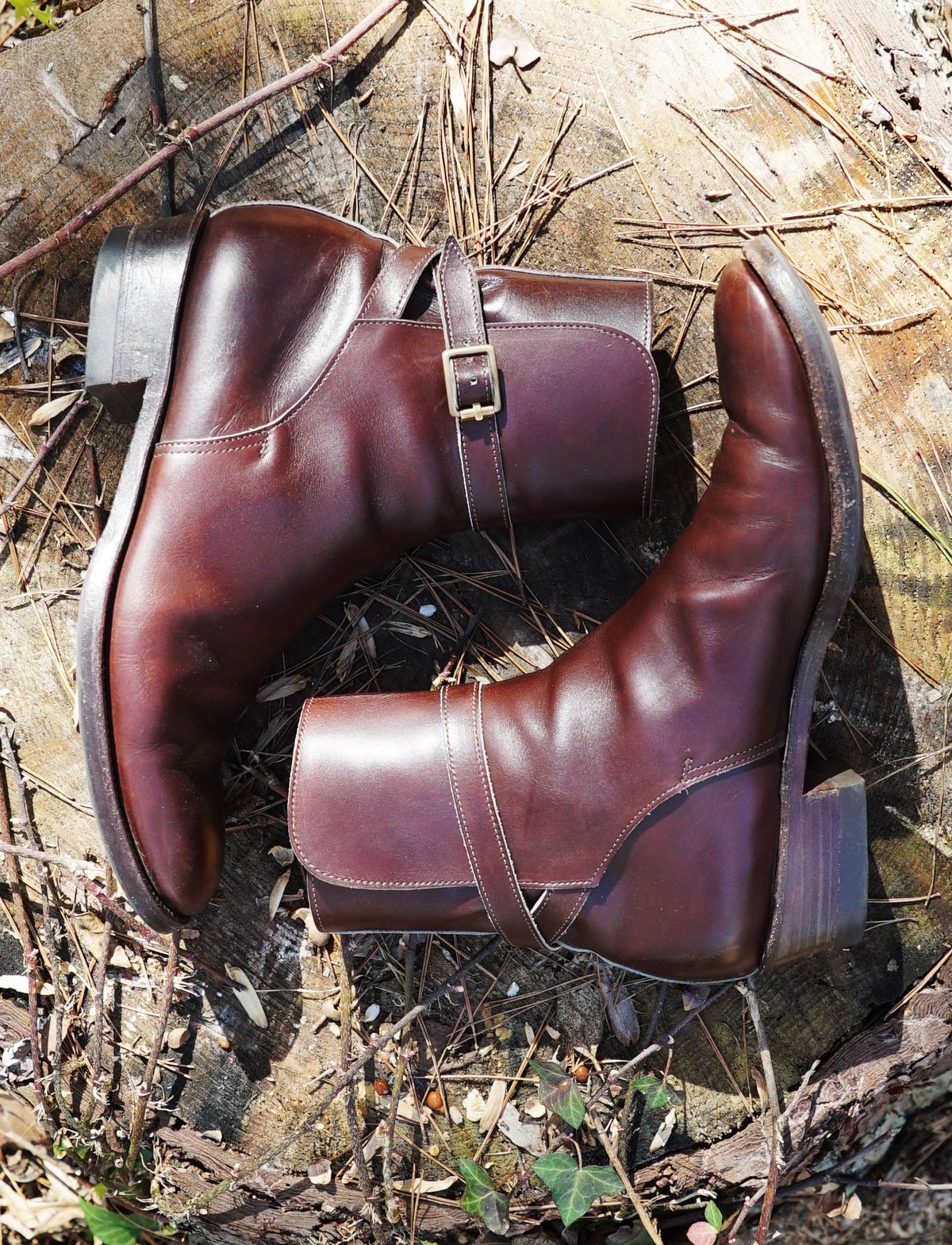 Photo by lee.goodson on March 2, 2023 of the Clinch Jodhpur Boots in Brown French Calfskin.