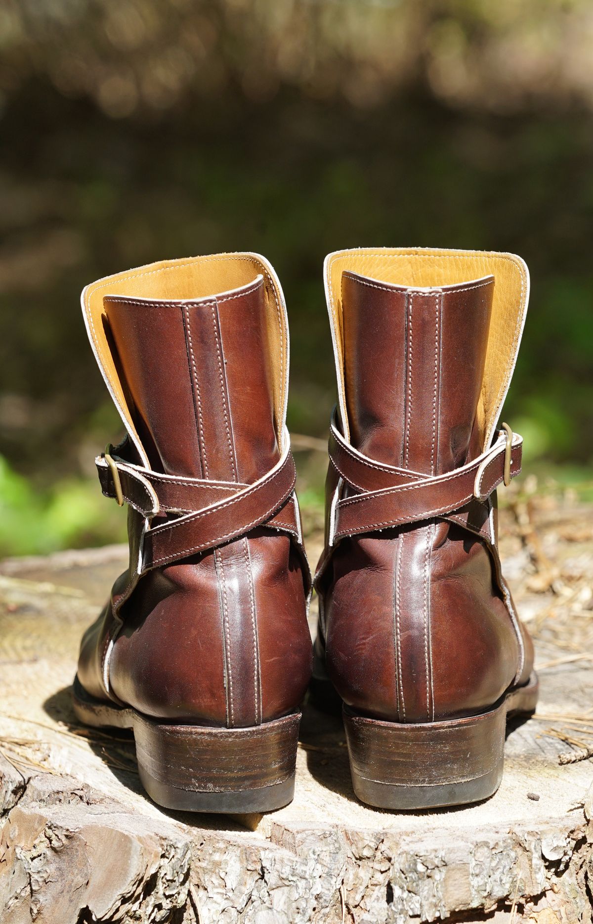 Photo by lee.goodson on April 5, 2023 of the Clinch Jodhpur Boots in Brown French Calfskin.