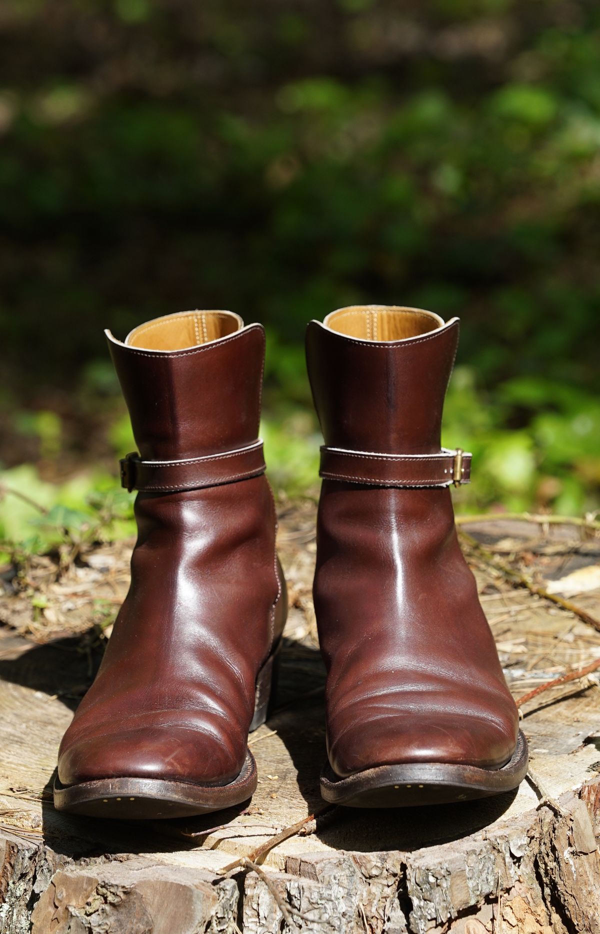 Photo by lee.goodson on April 5, 2023 of the Clinch Jodhpur Boots in Brown French Calfskin.