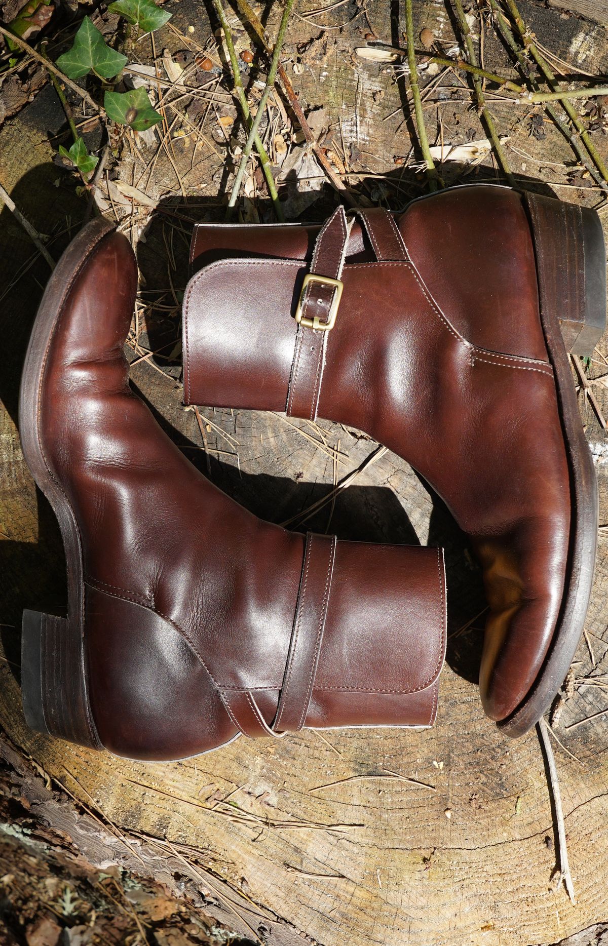 Photo by lee.goodson on April 5, 2023 of the Clinch Jodhpur Boots in Brown French Calfskin.