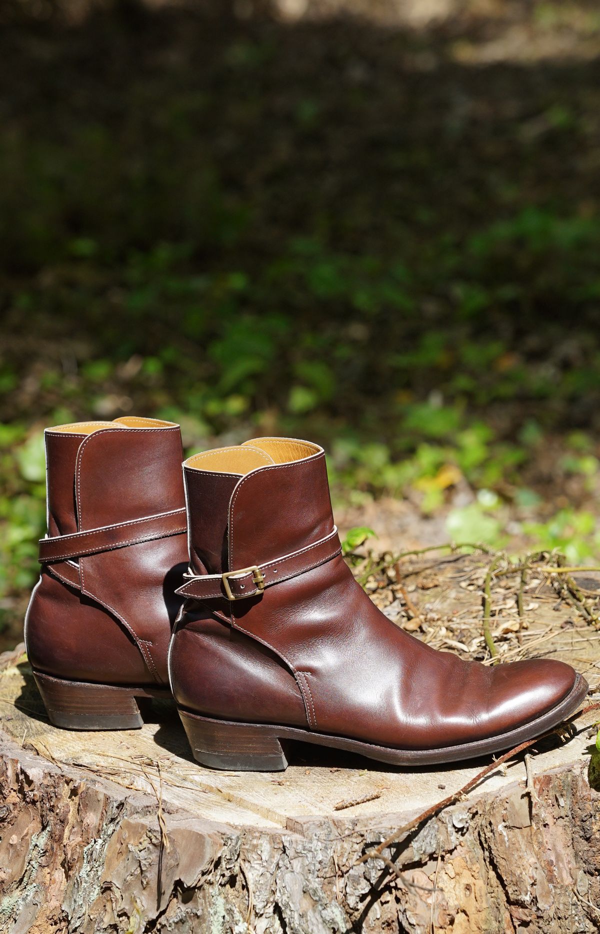 Photo by lee.goodson on April 5, 2023 of the Clinch Jodhpur Boots in Brown French Calfskin.