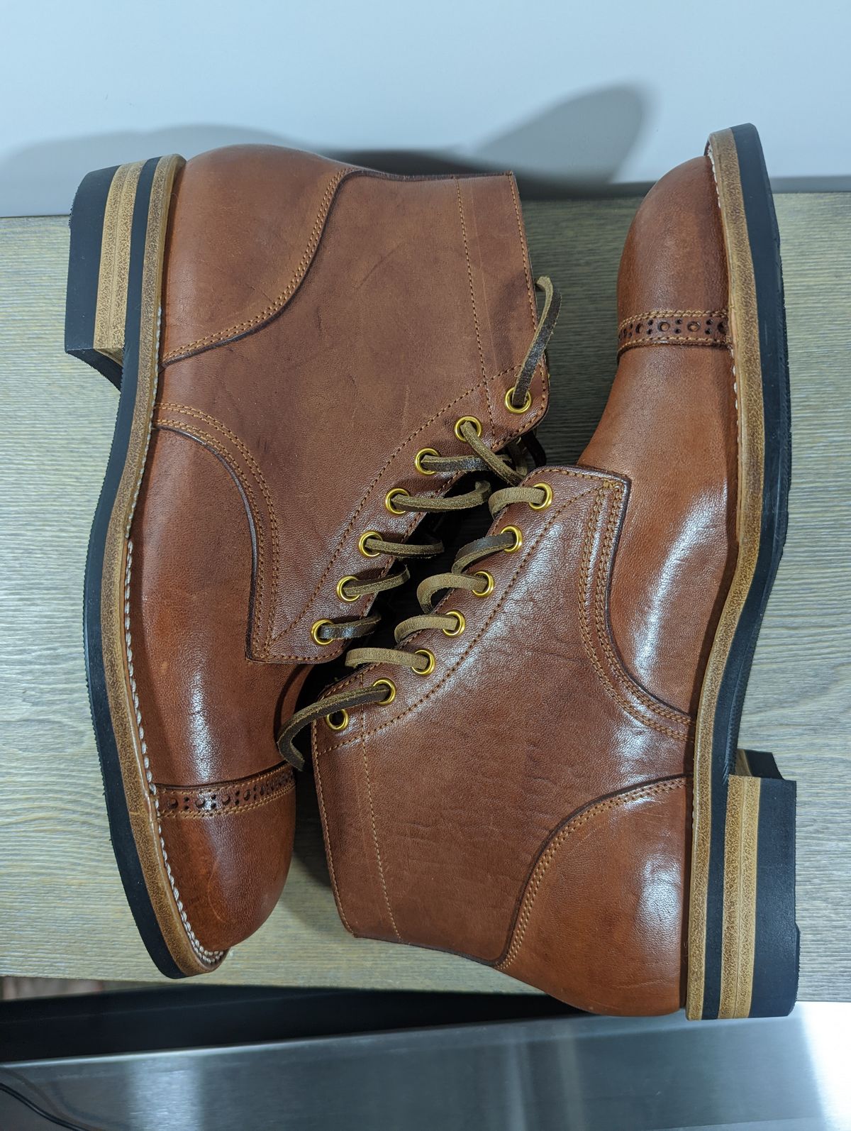 Photo by scubajose on October 1, 2022 of the Iron Boots Devil Dog in Unknown Leather.
