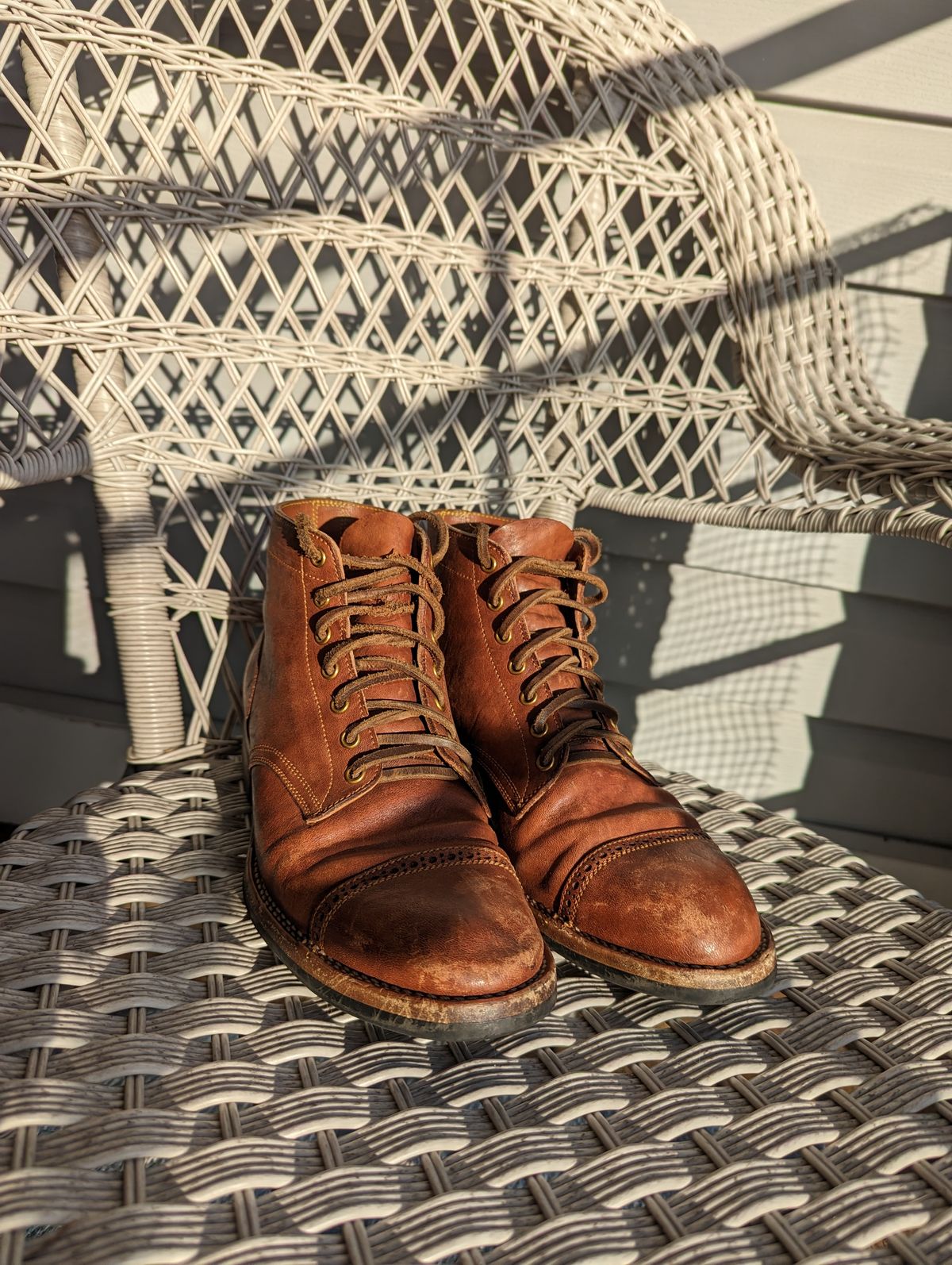 Photo by scubajose on April 3, 2023 of the Iron Boots Devil Dog in Unknown Leather.