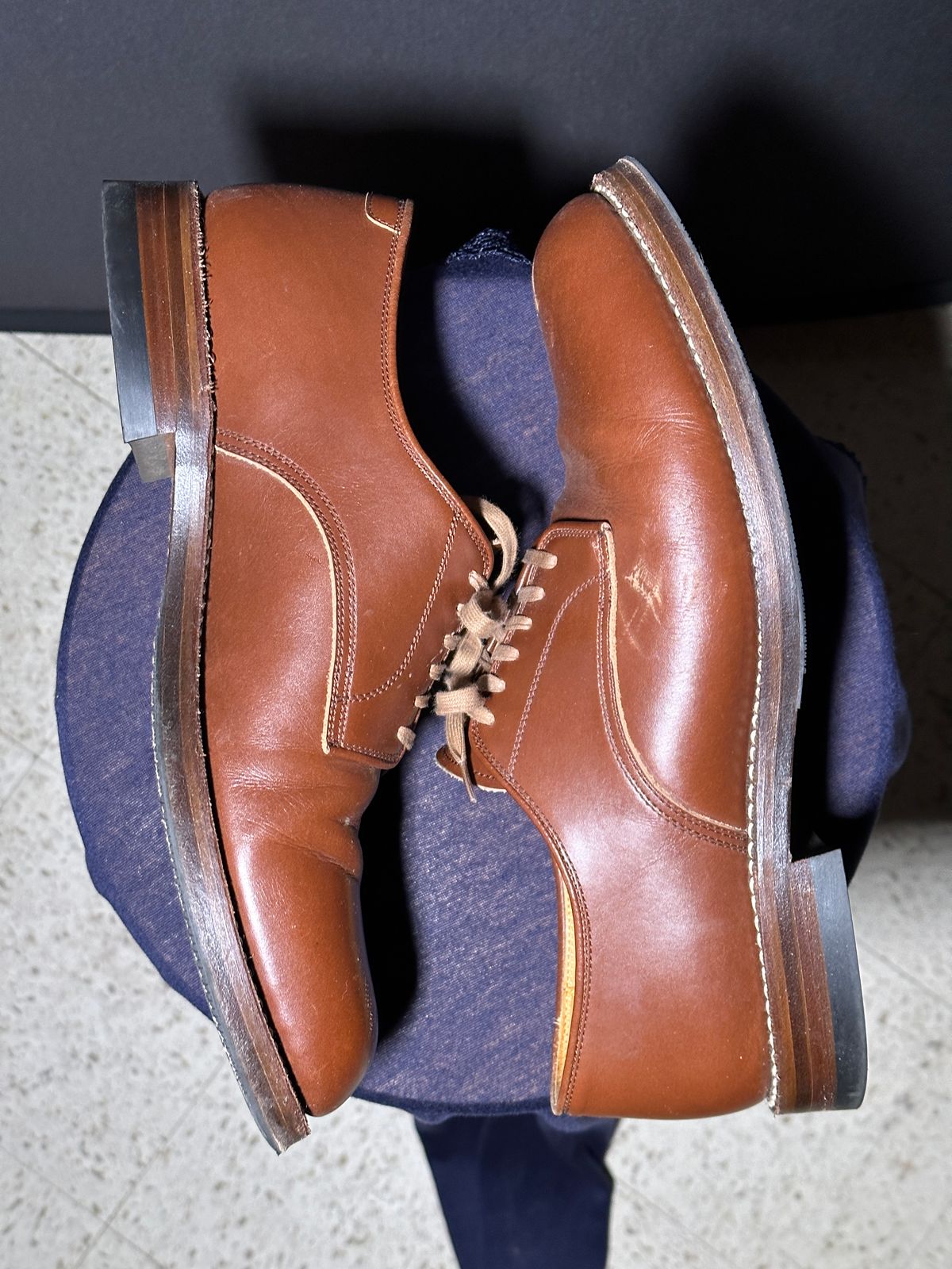 Photo by Alijan on February 6, 2023 of the John Lofgren USN Low Quarter Shoes in Unknown Leather.