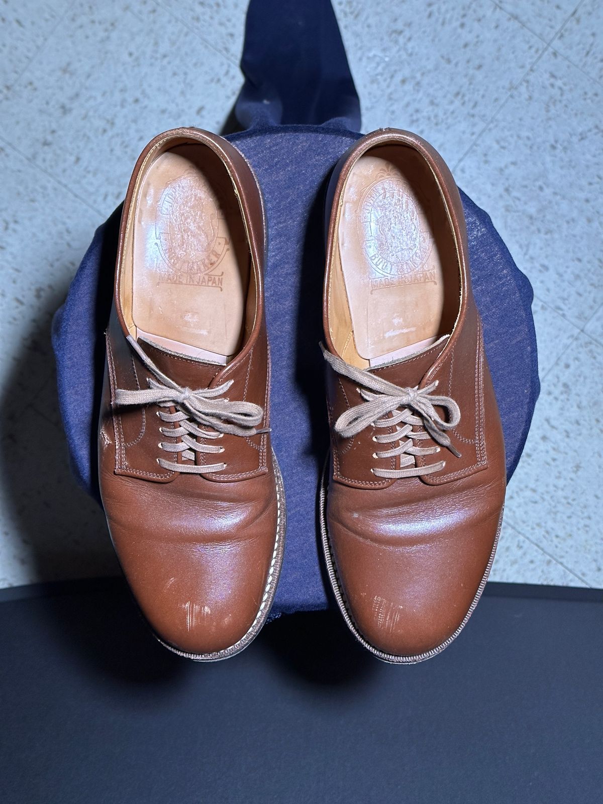 Photo by Alijan on February 6, 2023 of the John Lofgren USN Low Quarter Shoes in Unknown Leather.