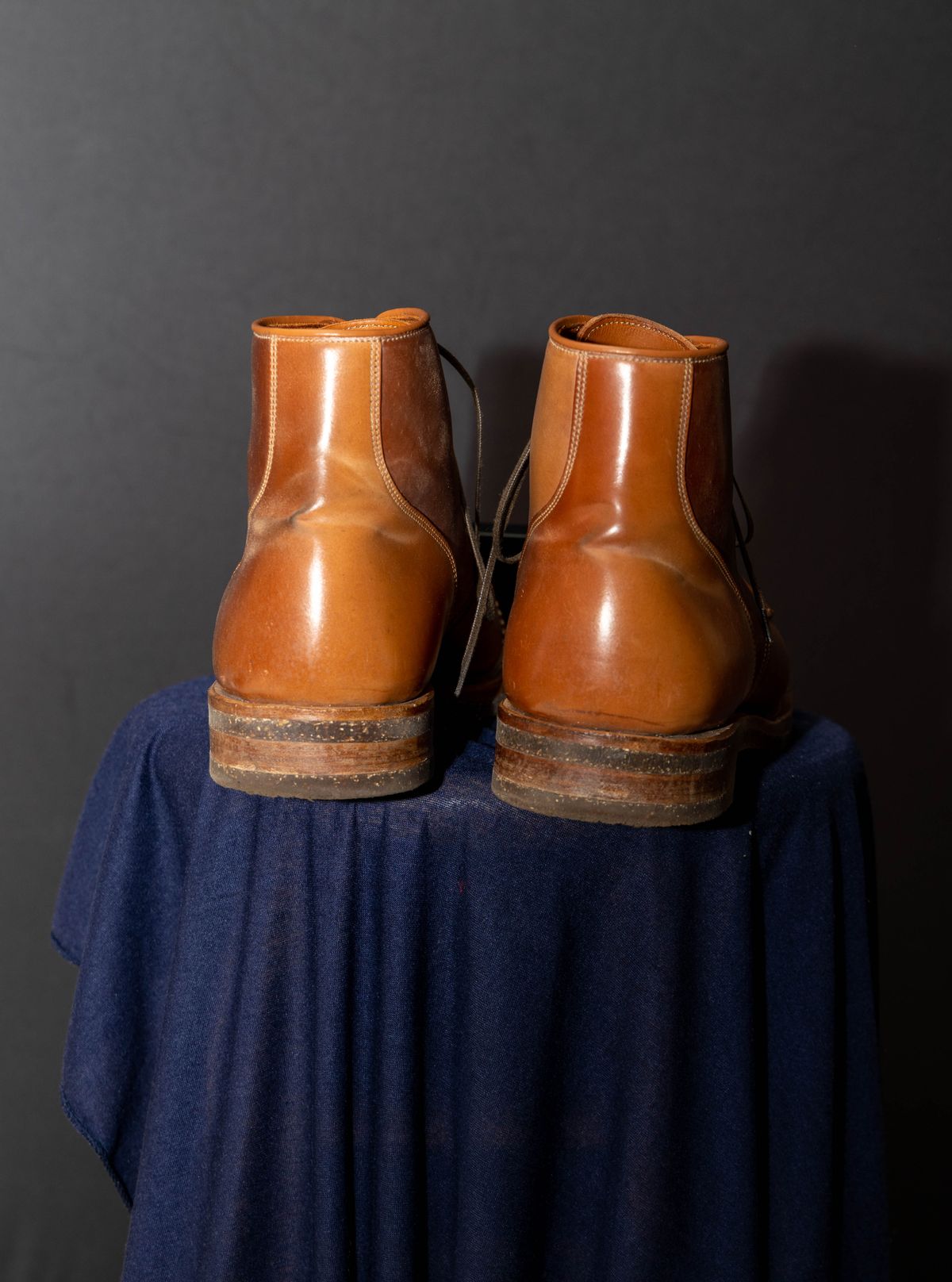 Photo by Alijan on December 5, 2022 of the Viberg Service Boot PCT in Horween Natural Shell Cordovan.
