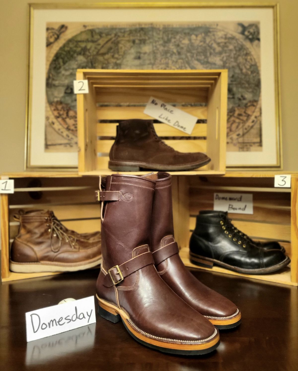 Photo by Arsenicmickey on October 1, 2024 of the Fortis Boots Tapak 2.0 Engineer Boots in Wickett & Craig Brown Latigo.