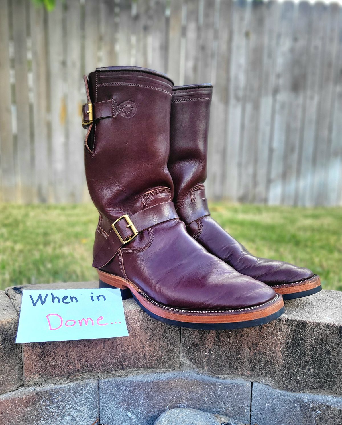Photo by Arsenicmickey on November 2, 2024 of the Fortis Boots Tapak 2.0 Engineer Boots in Wickett & Craig Brown Latigo.