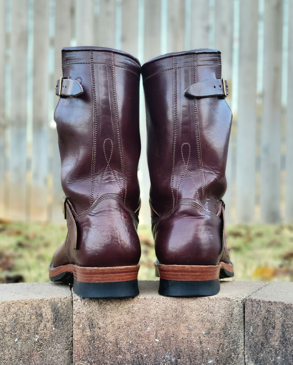 Photo by Arsenicmickey on January 4, 2025 of the Fortis Boots Tapak 2.0 Engineer Boots in Wickett & Craig Brown Latigo.