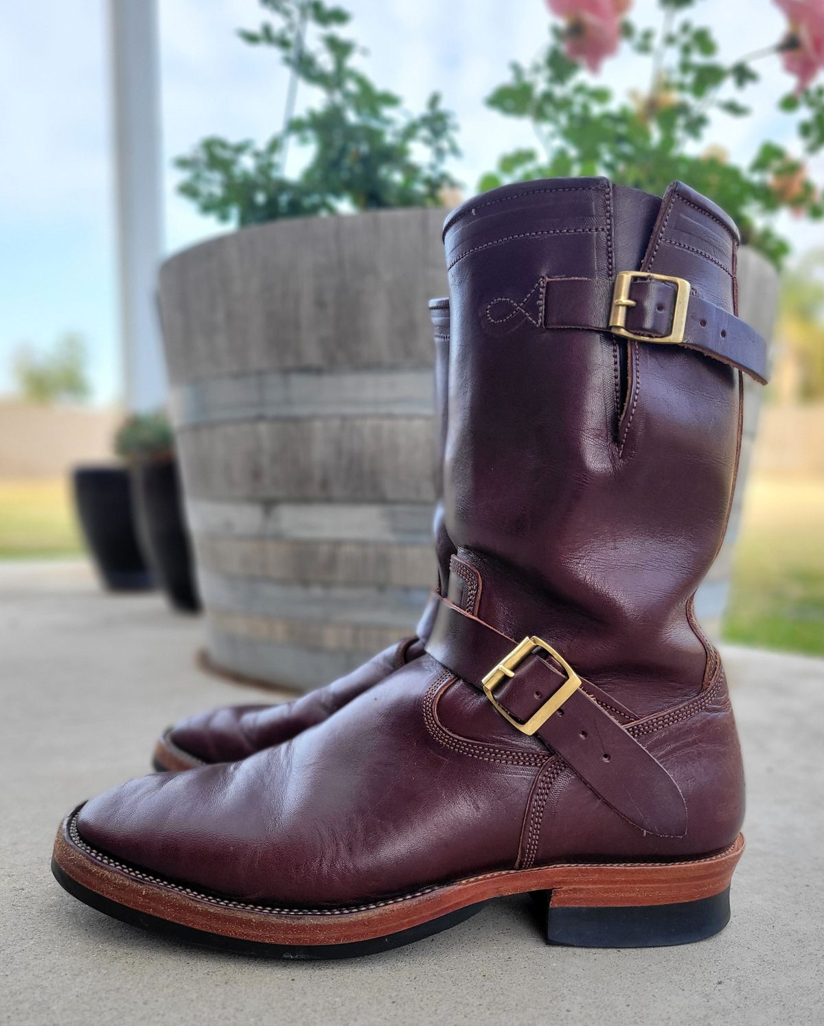 Photo by Arsenicmickey on February 4, 2025 of the Fortis Boots Tapak 2.0 Engineer Boots in Wickett & Craig Brown Latigo.