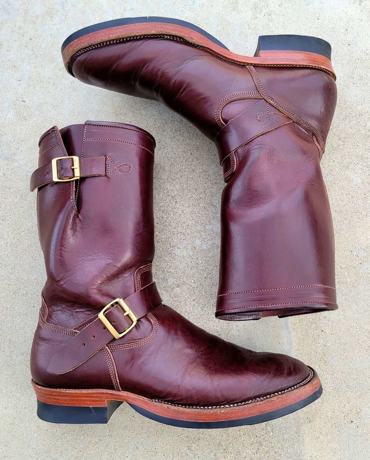 Photo by Arsenicmickey on February 4, 2025 of the Fortis Boots Tapak 2.0 Engineer Boots in Wickett & Craig Brown Latigo.