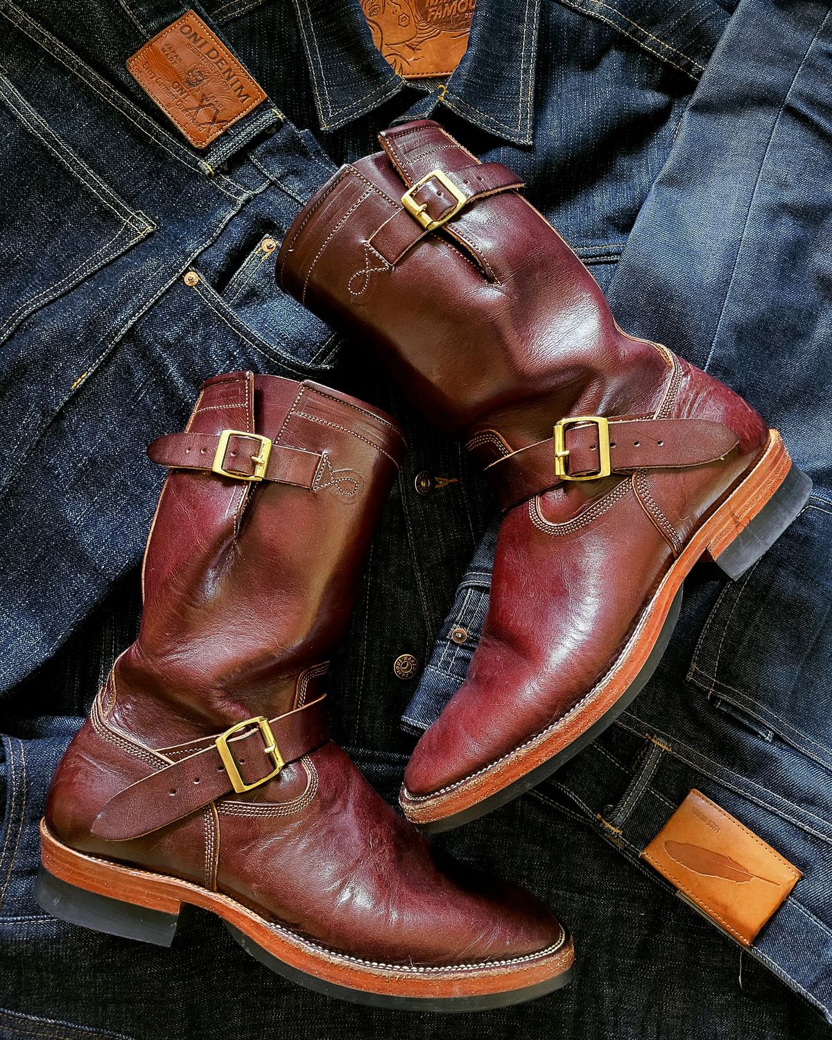 Photo by Arsenicmickey on March 4, 2025 of the Fortis Boots Tapak 2.0 Engineer Boots in Wickett & Craig Brown Latigo.