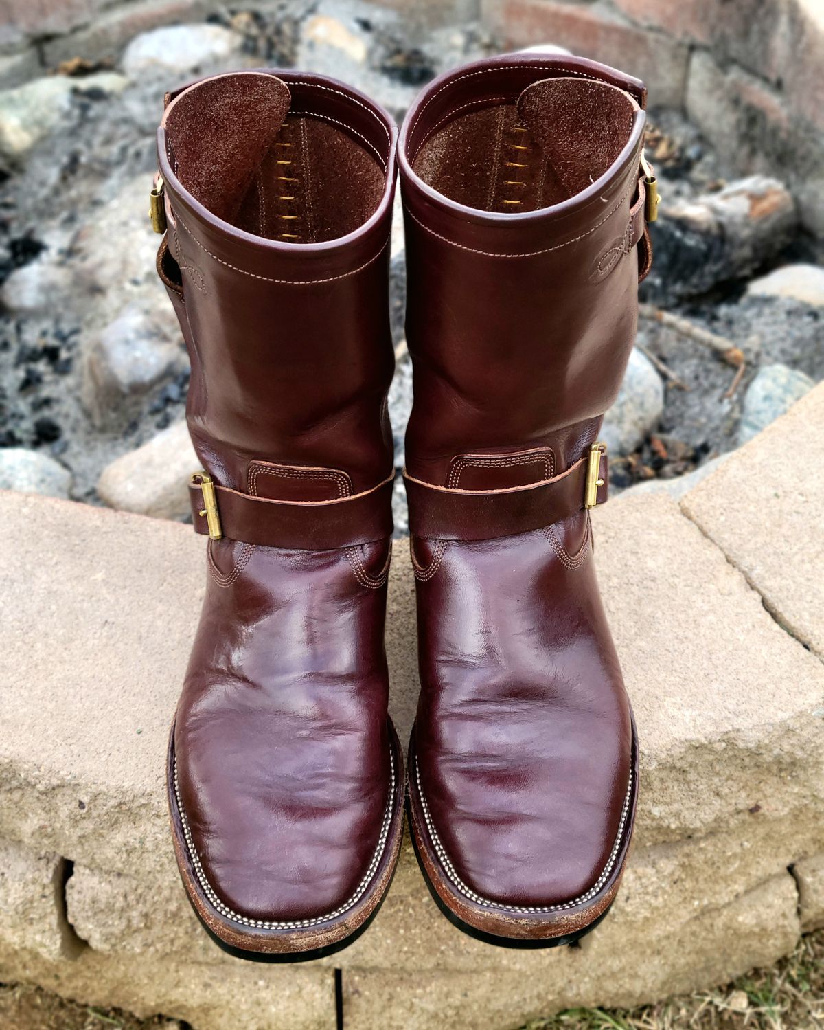 Photo by Arsenicmickey on March 4, 2025 of the Fortis Boots Tapak 2.0 Engineer Boots in Wickett & Craig Brown Latigo.