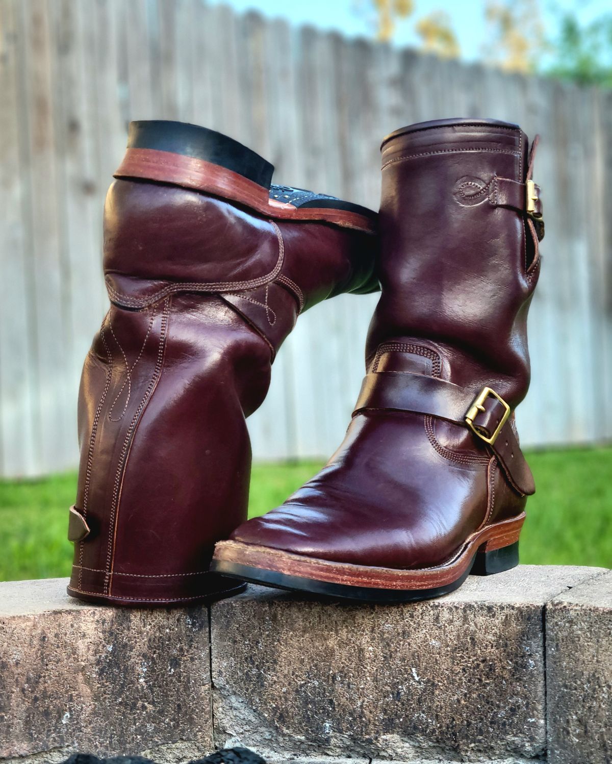 Photo by Arsenicmickey on April 5, 2025 of the Fortis Boots Tapak 2.0 Engineer Boots in Wickett & Craig Brown Latigo.