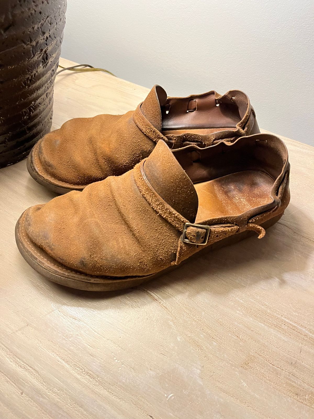 Photo by JSeppala on January 14, 2026 of the Aurora Shoe Co. Middle English in Horween Natural Chromexcel Roughout.