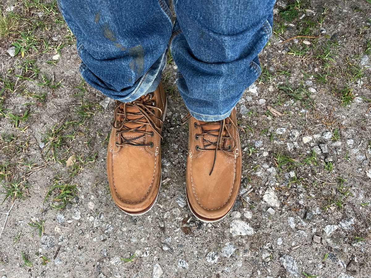 Photo by JSeppala on June 27, 2026 of the Jim Green Workhorse Moc Toe in Jim Green Fudge.