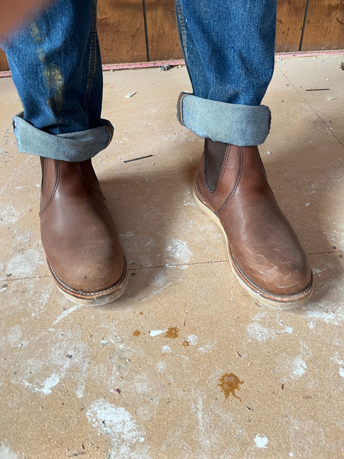 Photo by JSeppala on January 30, 2026 of the Red Wing Classic Chelsea in S.B. Foot Amber Harness.