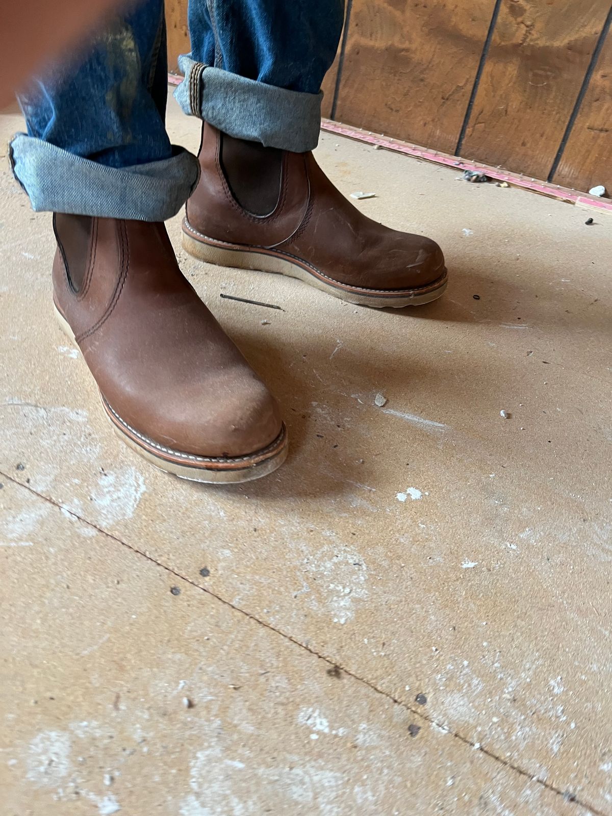 Photo by JSeppala on January 30, 2026 of the Red Wing Classic Chelsea in S.B. Foot Amber Harness.