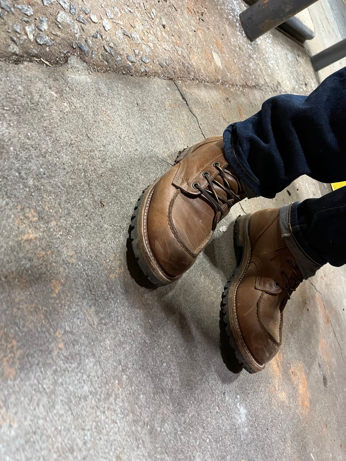Photo by JSeppala on January 16, 2025 of the Truman Moc Toe in Seidel Sesame Double Shot.