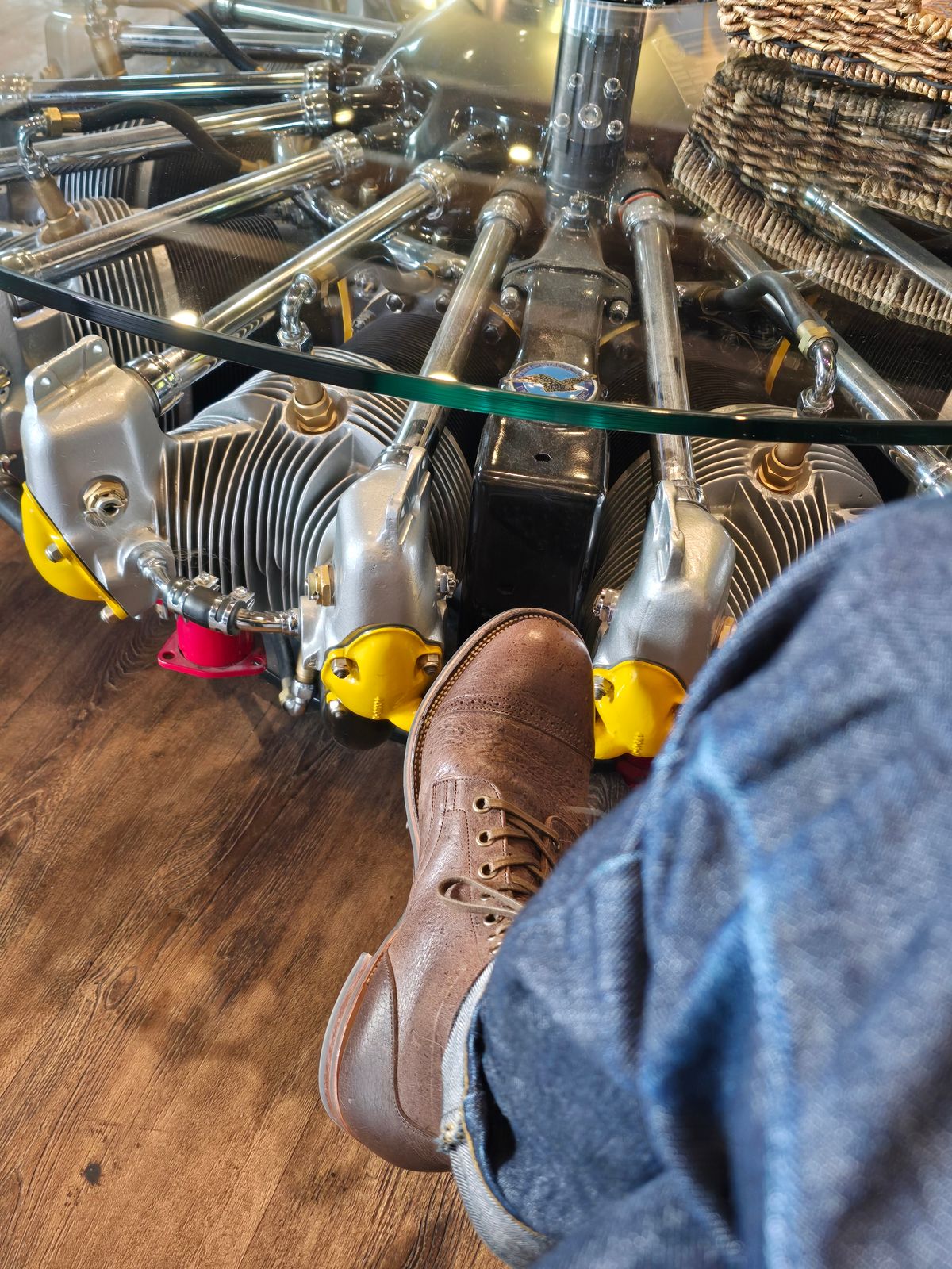 Photo by Jsau on November 12, 2025 of the Viberg Service Boot in C.f Stead Hummus Veg Veldt.