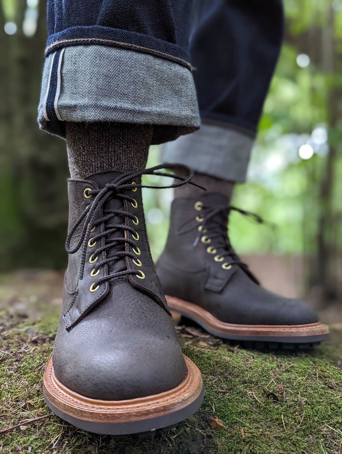 Photo by b_spoke_ on October 1, 2023 of the Tricker's Ripon Derby Field Boot in C.F. Stead Flint Kudu.
