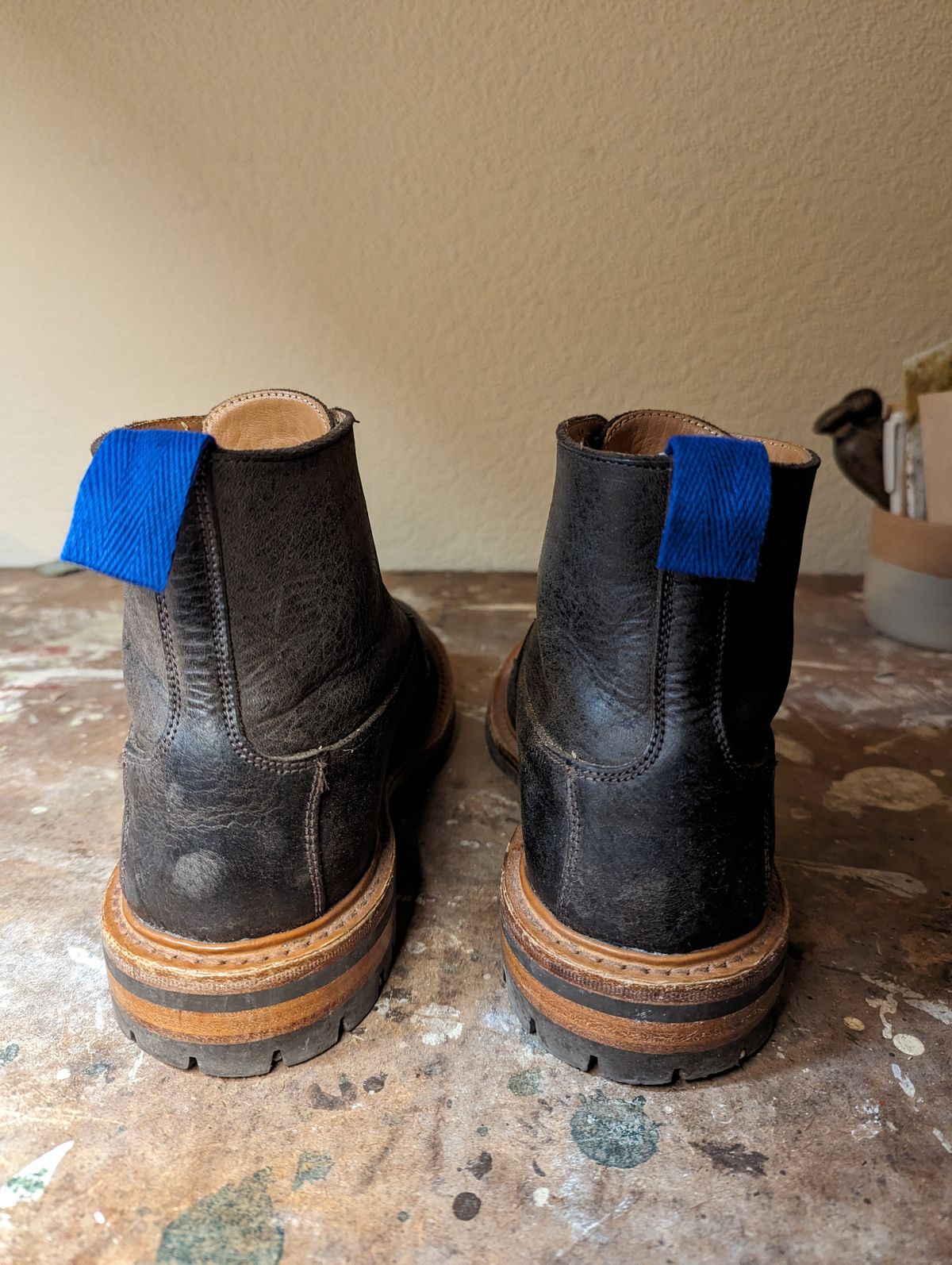 Photo by b_spoke_ on November 4, 2023 of the Tricker's Ripon Derby Field Boot in C.F. Stead Flint Kudu.