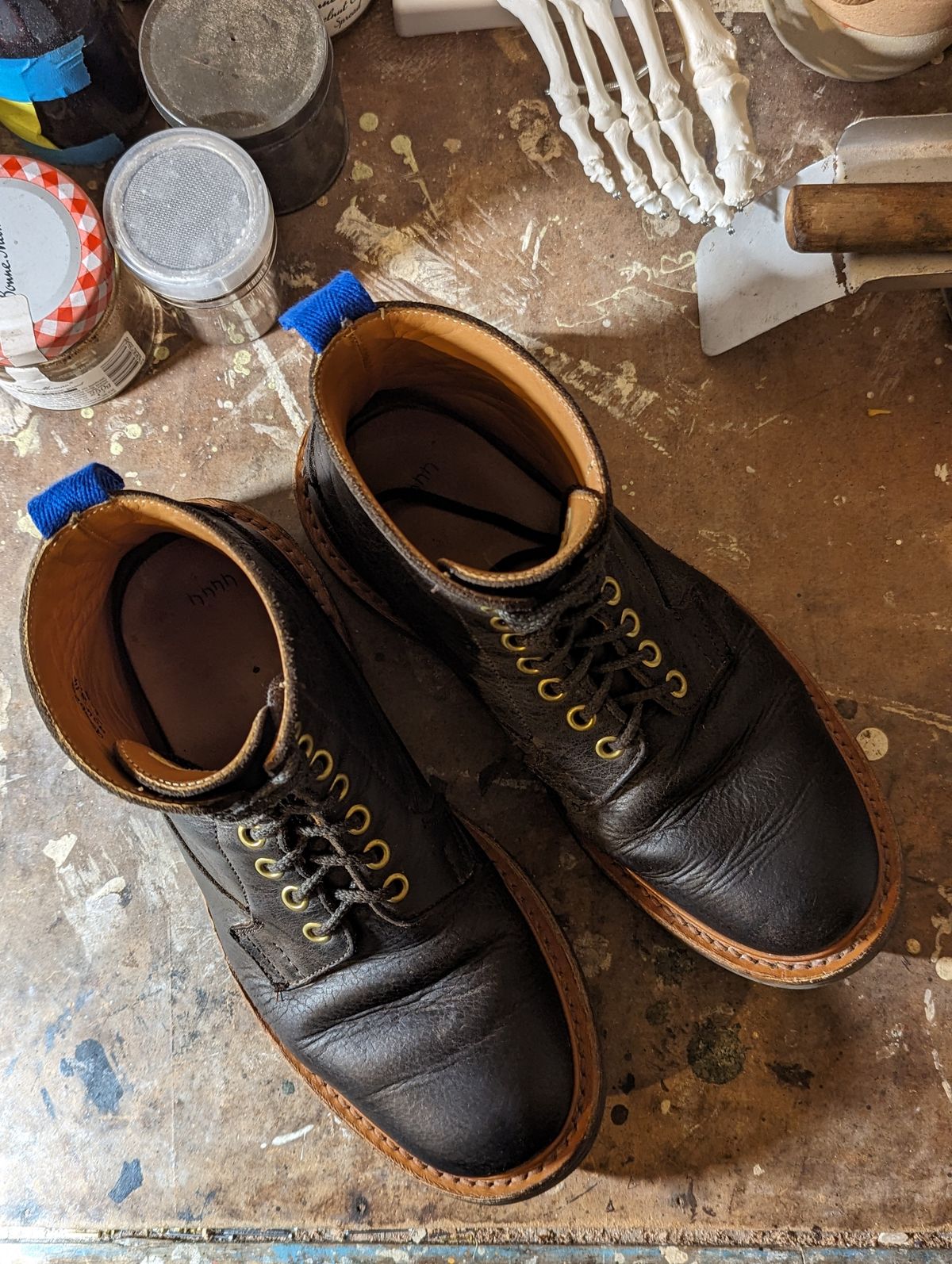 Photo by b_spoke_ on January 4, 2024 of the Tricker's Ripon Derby Field Boot in C.F. Stead Flint Kudu.