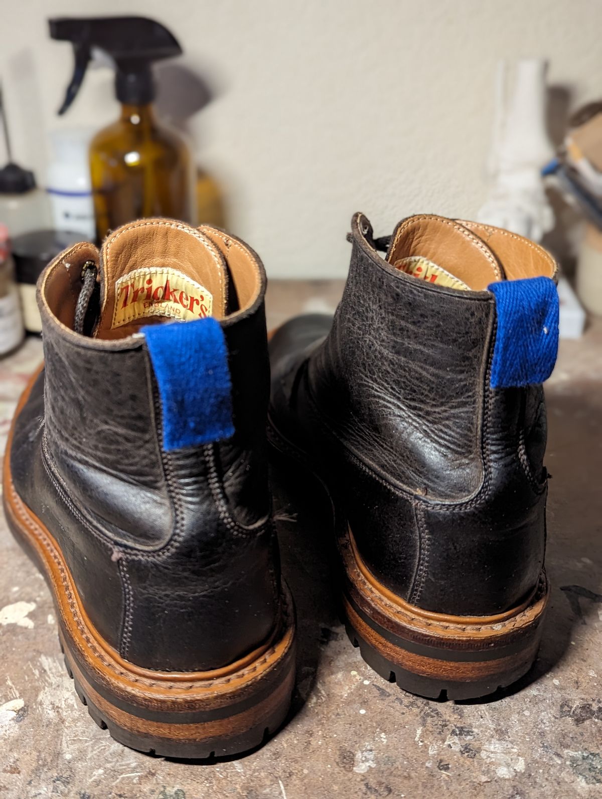 Photo by b_spoke_ on March 5, 2024 of the Tricker's Ripon Derby Field Boot in C.F. Stead Flint Kudu.
