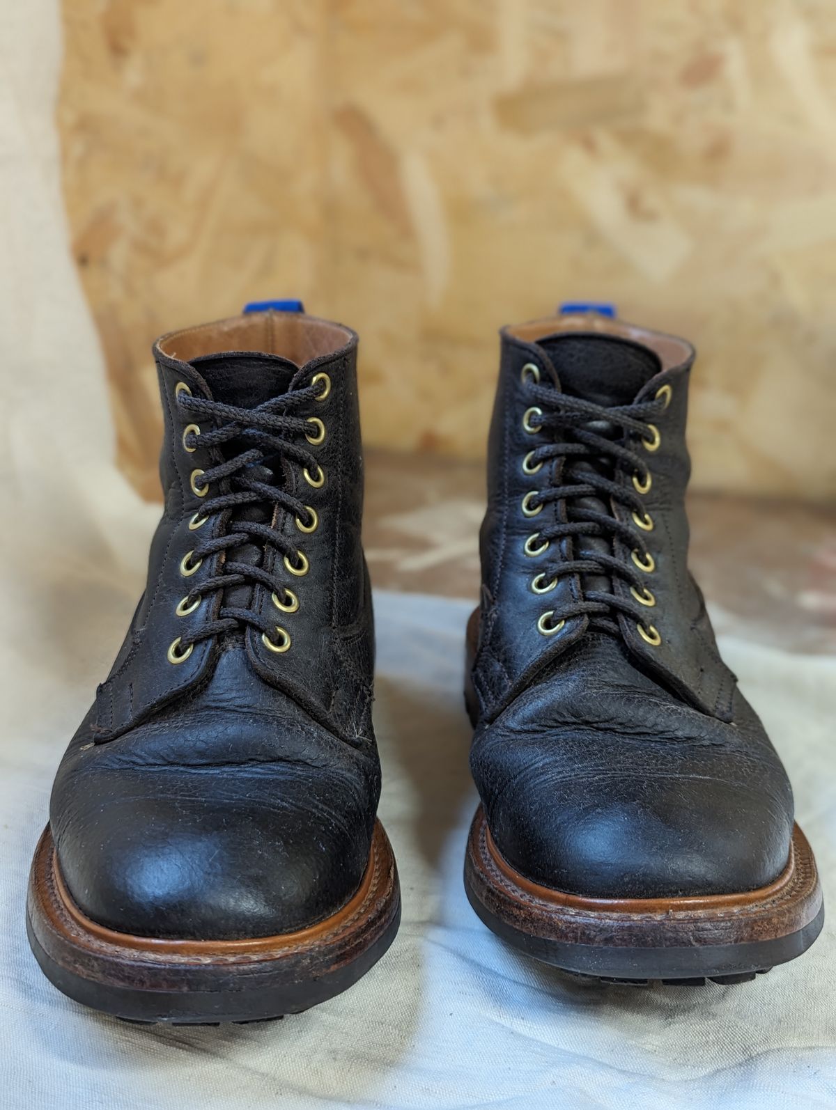 Photo by b_spoke_ on April 4, 2024 of the Tricker's Ripon Derby Field Boot in C.F. Stead Flint Kudu.