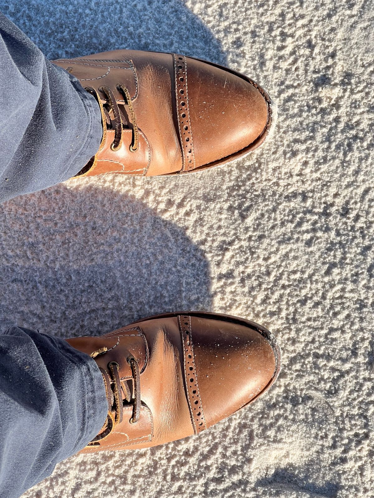 Photo by fieldlaf on October 26, 2023 of the Blkbrd Shoemaker Luchador Service Boot in Horween Natural Chromexcel.