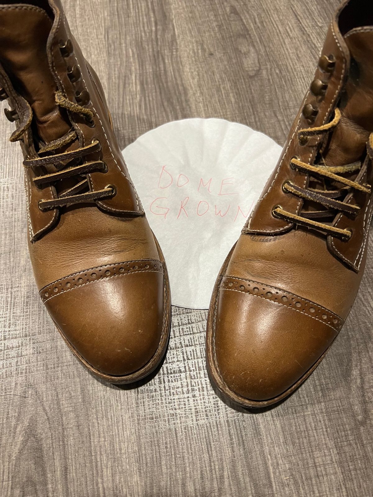 Photo by fieldlaf on November 2, 2023 of the Blkbrd Shoemaker Luchador Service Boot in Horween Natural Chromexcel.