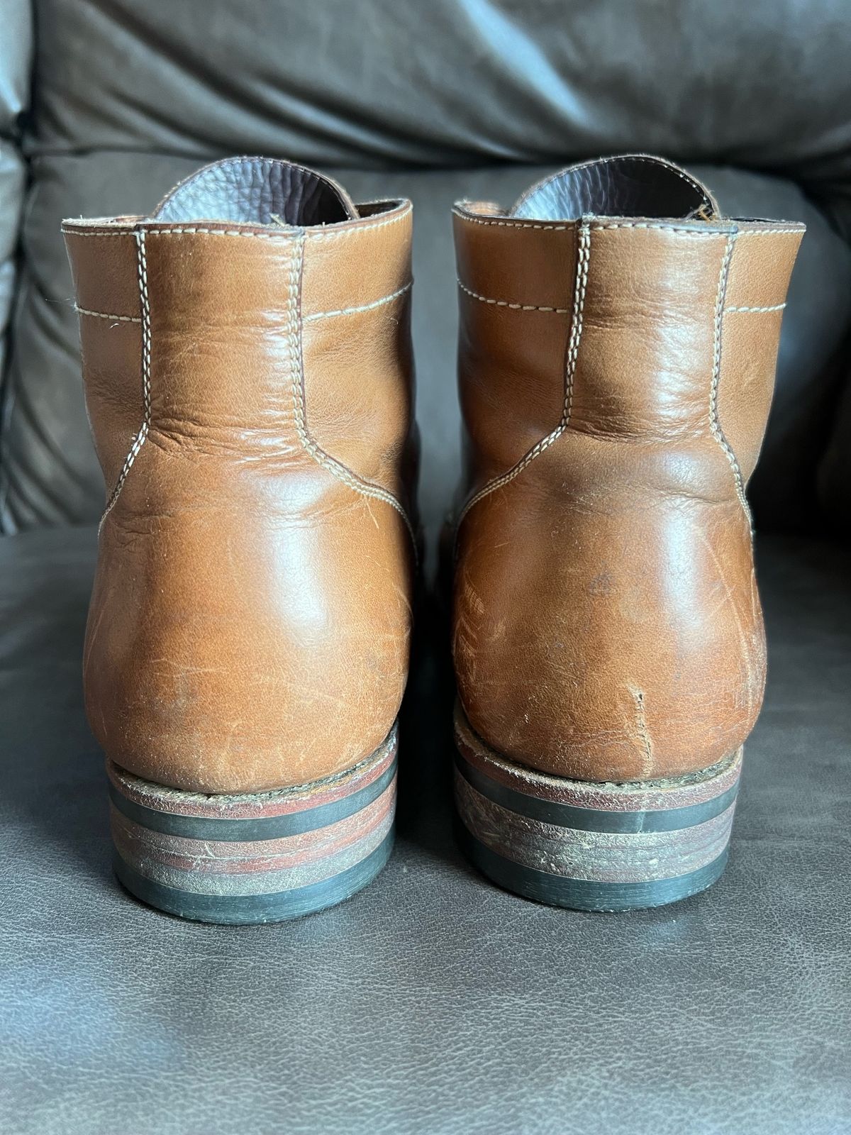Photo by fieldlaf on March 2, 2024 of the Blkbrd Shoemaker Luchador Service Boot in Horween Natural Chromexcel.