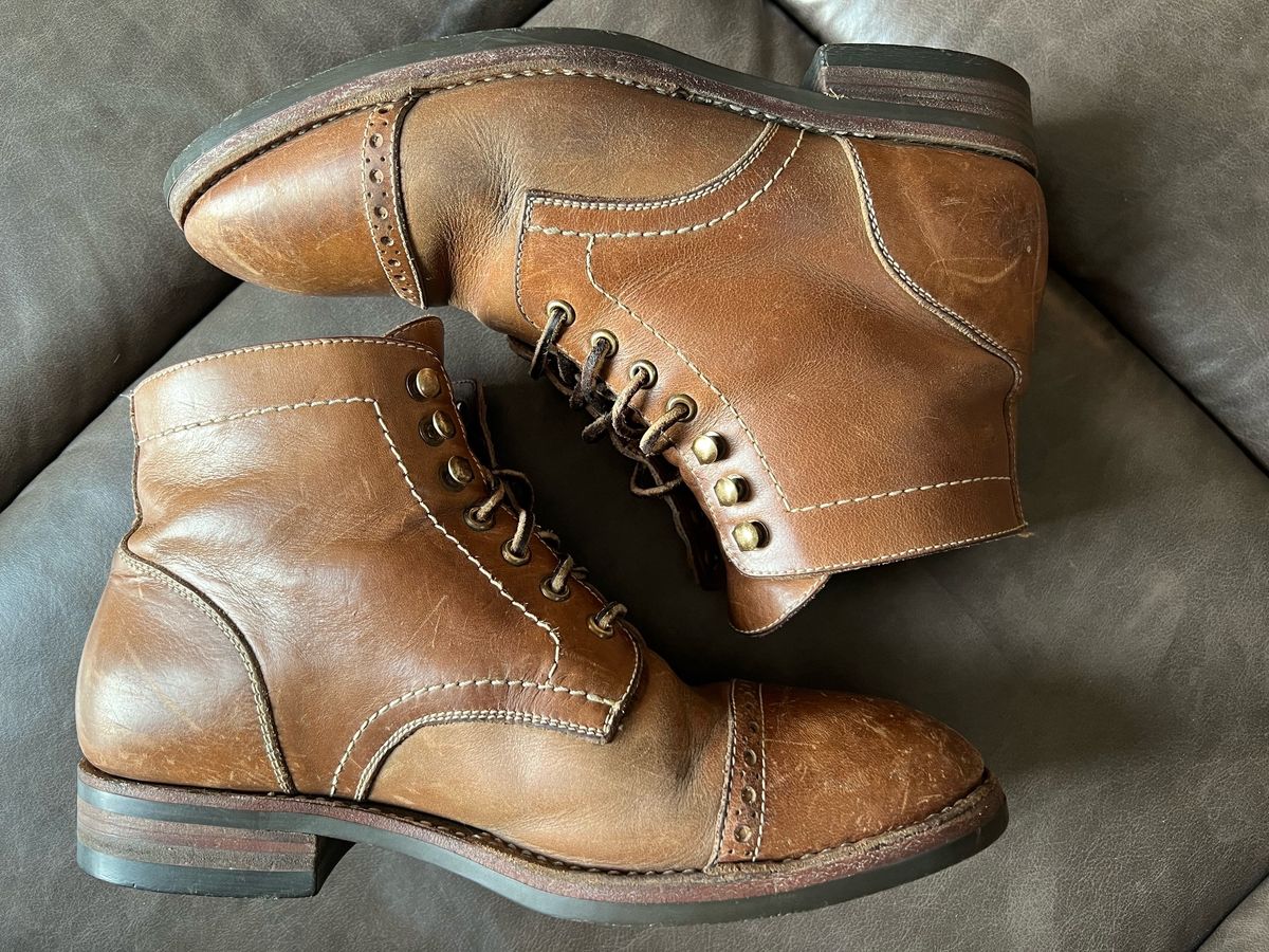 Photo by fieldlaf on March 2, 2024 of the Blkbrd Shoemaker Luchador Service Boot in Horween Natural Chromexcel.