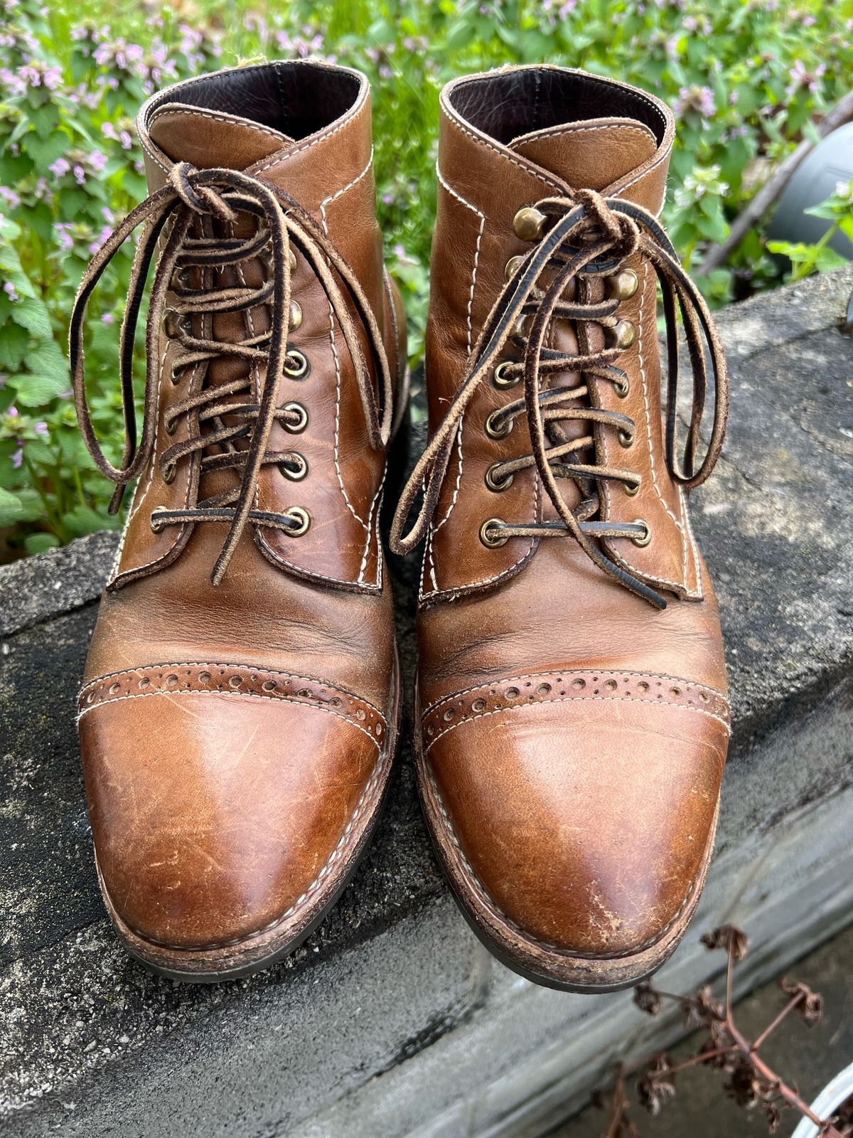 Photo by fieldlaf on April 3, 2024 of the Blkbrd Shoemaker Luchador Service Boot in Horween Natural Chromexcel.