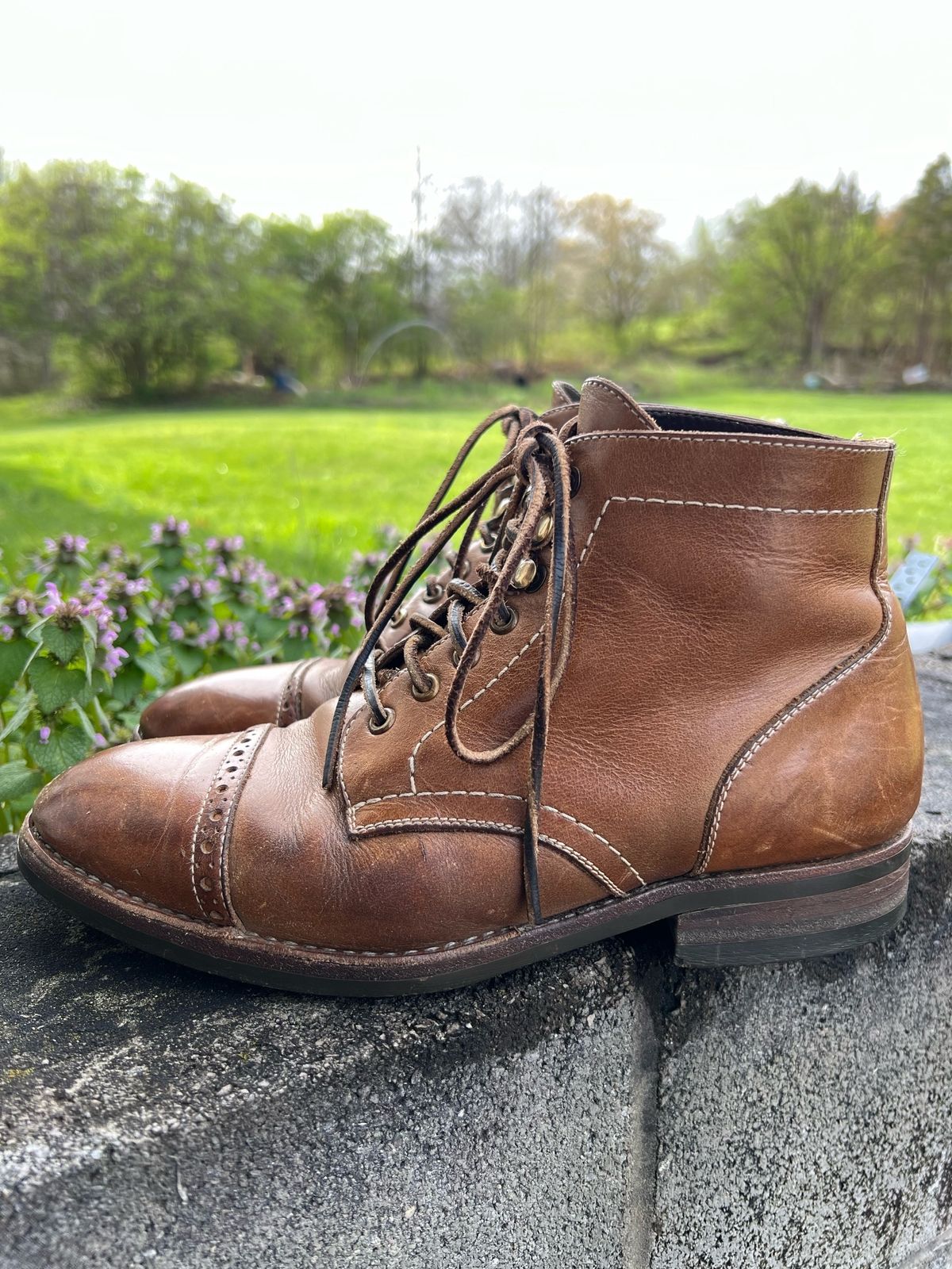 Photo by fieldlaf on April 3, 2024 of the Blkbrd Shoemaker Luchador Service Boot in Horween Natural Chromexcel.