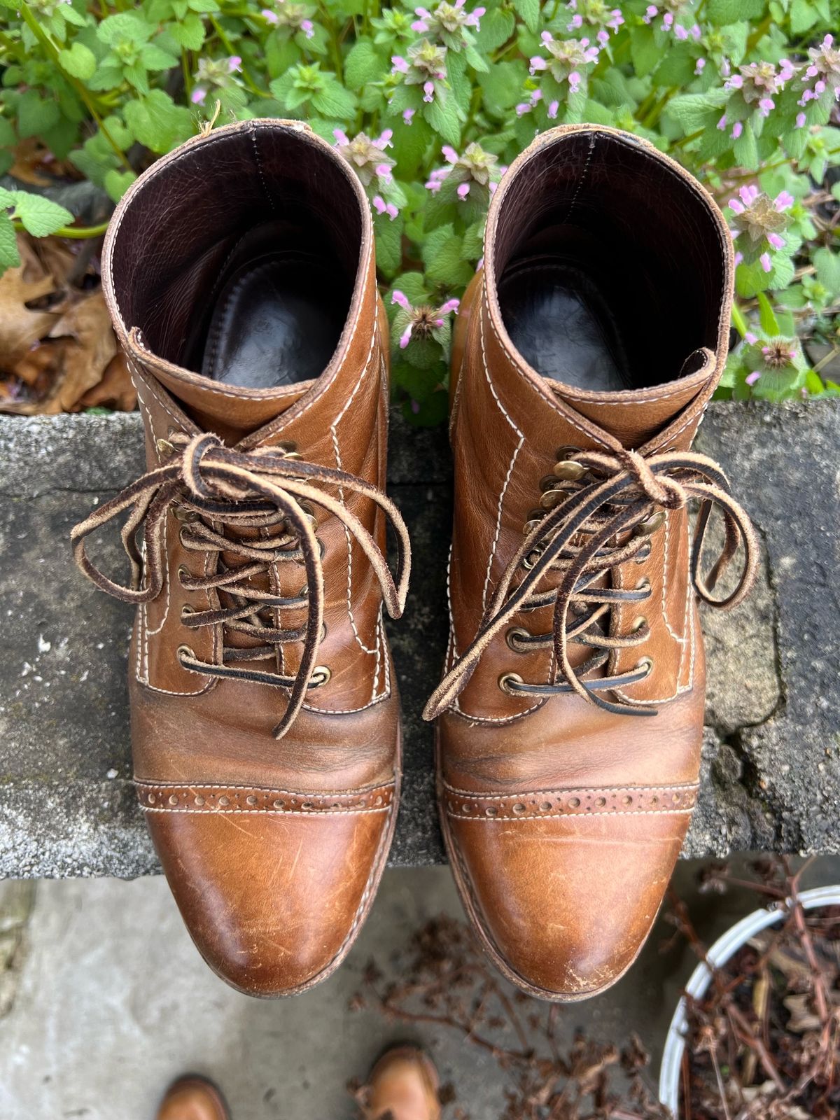 Photo by fieldlaf on April 3, 2024 of the Blkbrd Shoemaker Luchador Service Boot in Horween Natural Chromexcel.