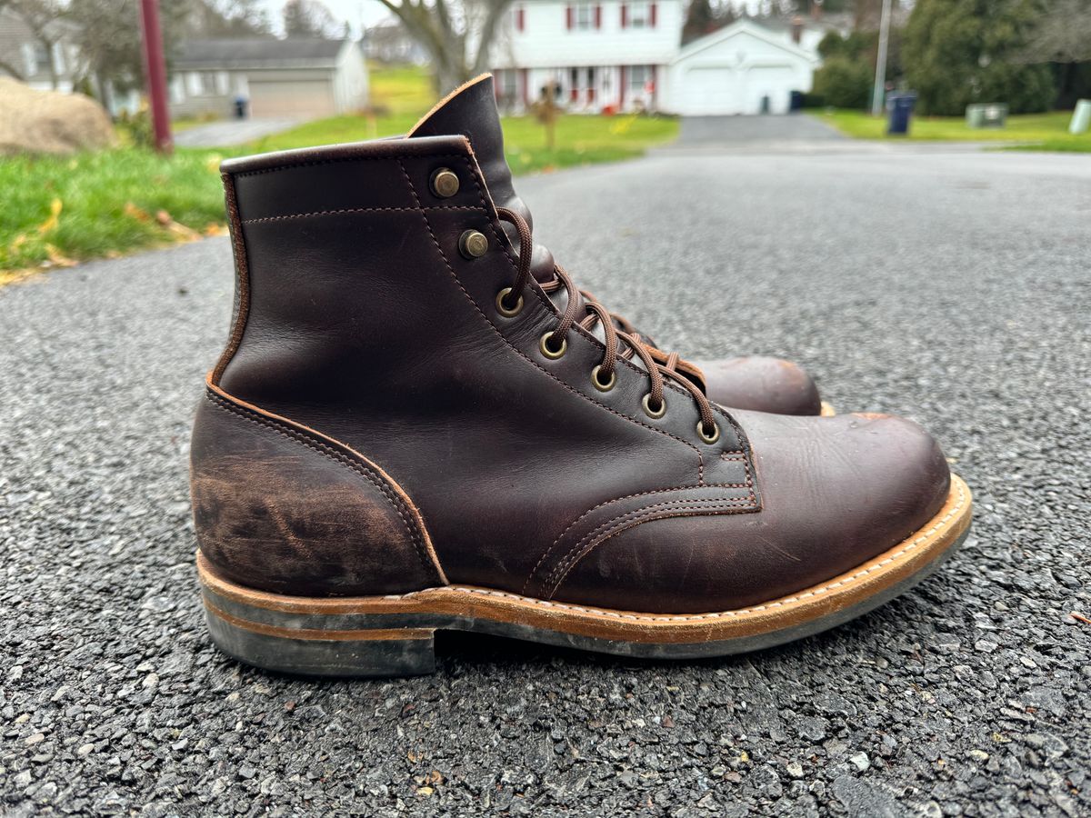 Photo by Acolosi7 on December 4, 2023 of the Truman Service Boot in Seidel Bay Double Shot.