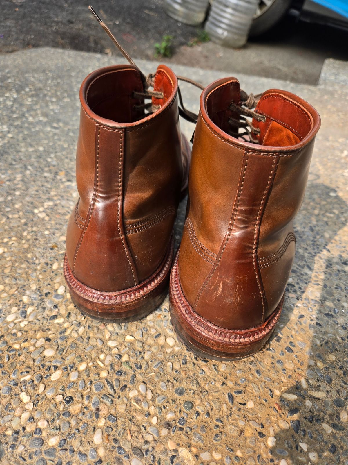 Photo by chokkero on April 2, 2026 of the Alden Plain Toe Boot in Horween Ravello Shell Cordovan.