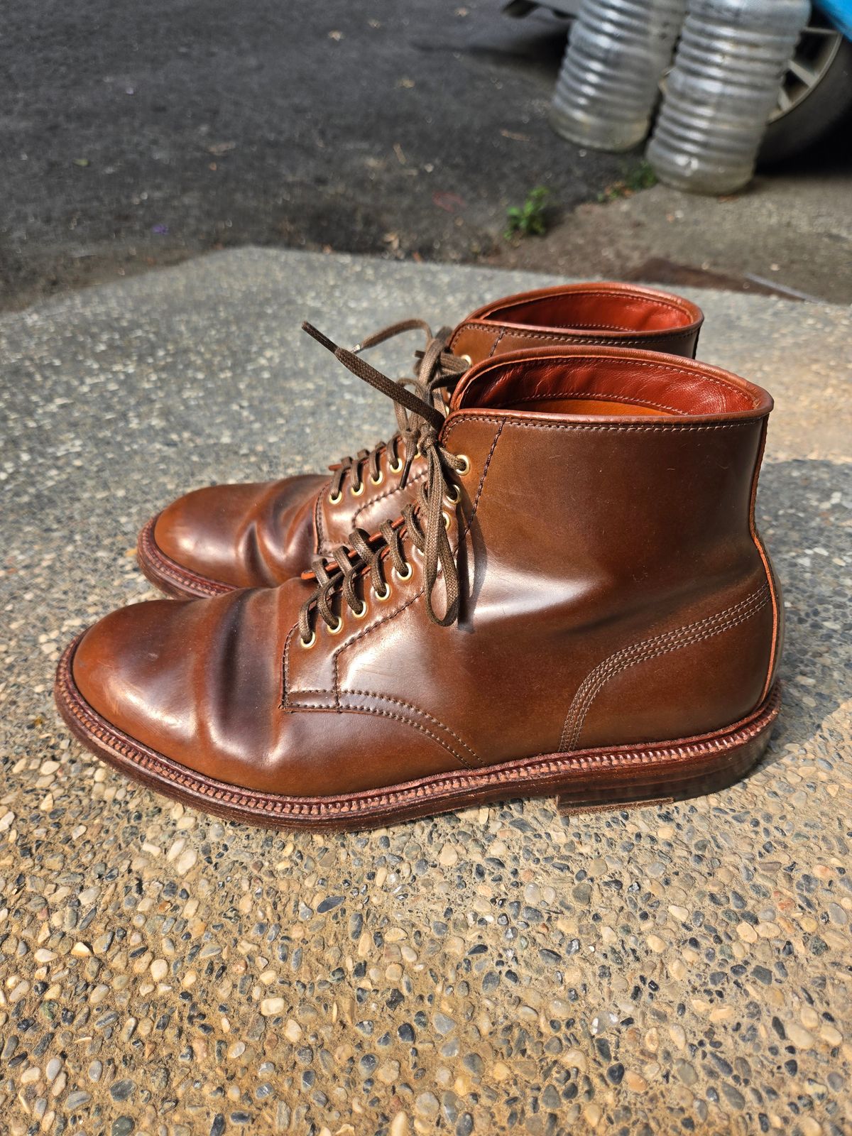 Photo by chokkero on April 2, 2026 of the Alden Plain Toe Boot in Horween Ravello Shell Cordovan.