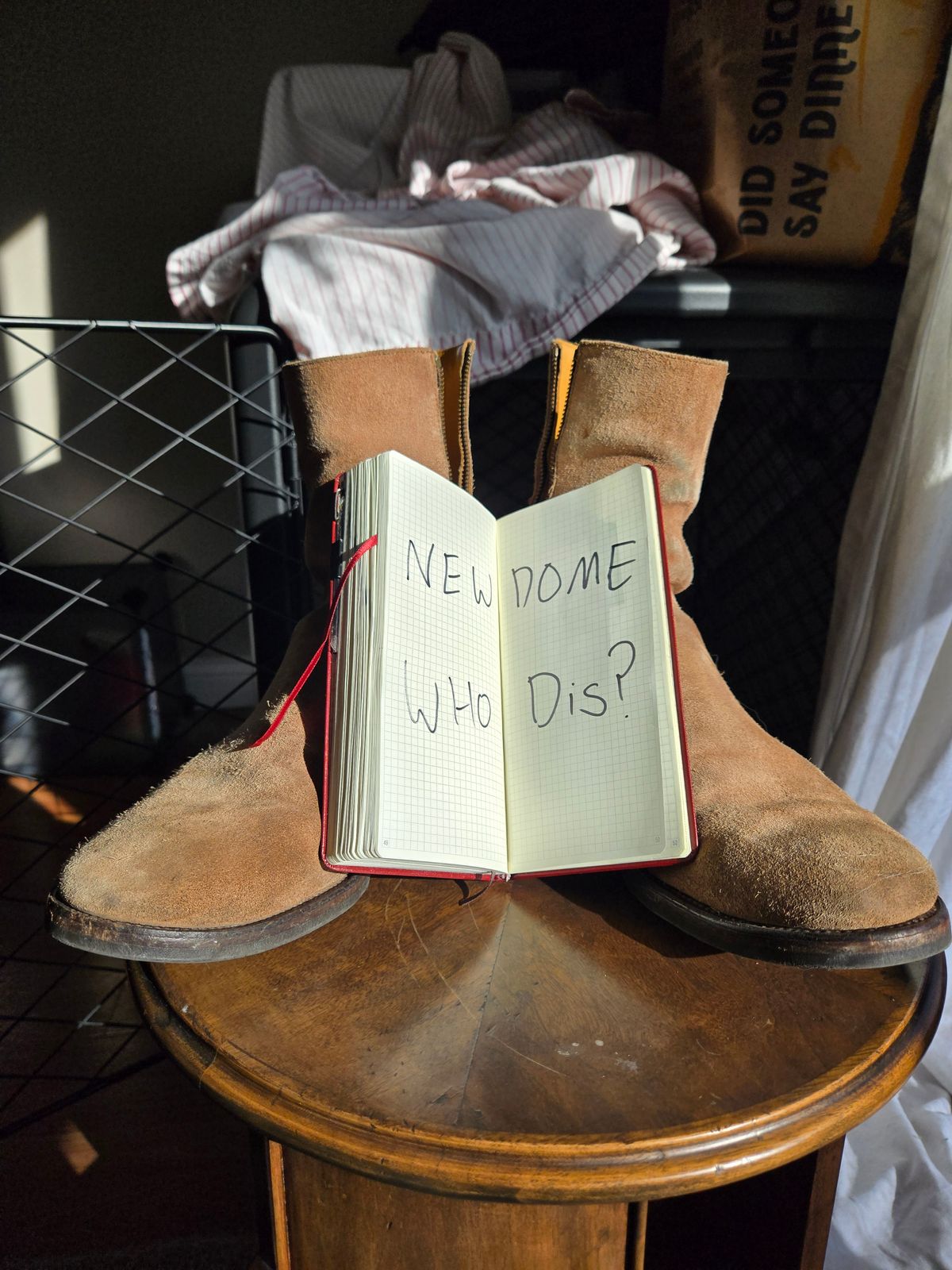 Photo by chokkero on October 2, 2025 of the Viberg Herald in Eco Veg Fallow Suede Roughout.